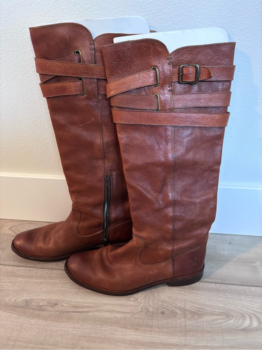 Frye Rustic Brown Leather Knee-High Boots